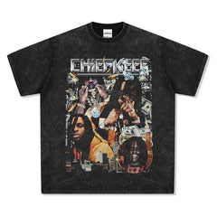 Chief Keef T-Shirt Vintage Hip Hop Print T-Shirt