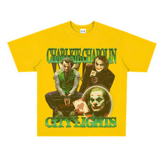 Film Star T Shirt Loose Heavy Retro Street Cotton American T-shirt