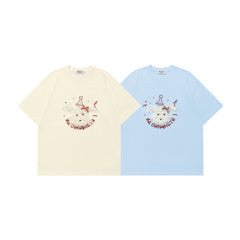 Ellie Seattle Shirt Summer Casual Loose Cartoon Baby Bear Print T-Shirt