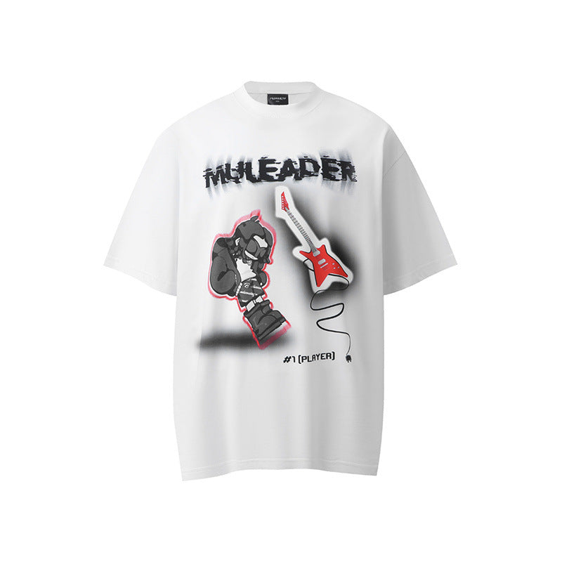 Ellie Seattle Shirt Fun Cartoon Character Print Short Sleeve T-Shirt