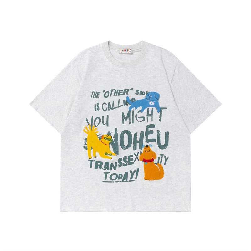 Ellie Seattle Shirt Crew Neck Print Short Sleeve Cotton T-Shirt