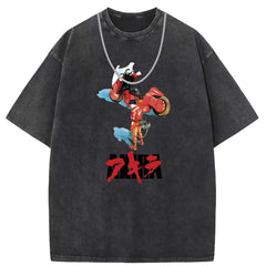 Men T Shirts Short-sleeved T-shirt women washed and old