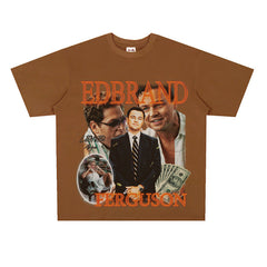 Film Star T Shirt Loose Heavy American Retro Street Personality T-shirt Men