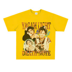 Film Star T Shirt Popular Female Singer Akina Nakamori People Loose Heavy Retro Street T-shirt Men and Women