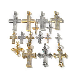 Jewelry Hip Hop Cross Diamond Pendant Necklace Crosses