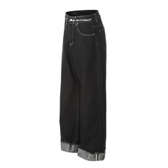 American Men Jeans Loose Straight Jeans Men's and Women's Casual Pants