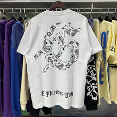 Godspeed t Shirts Los Angeles Hollywood Hills Fire Print Cotton Casual Short Sleeve Men and Women