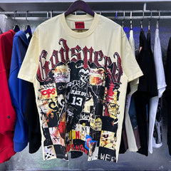 Godspeed T Shirts Basketball No. 13 Athlete Printed Cotton Crew Neck Short Sleeve Men and Women