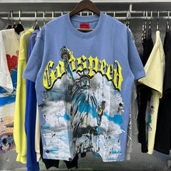 Godspeed t Shirts Free Muse Printed Cotton Casual Short Sleeves Men and Women