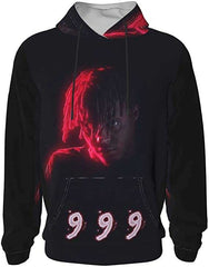 Juice WRLD in Loving Memory Hoodie 3D Figure Head Print Juice WRLD Hip Hop Loose Sweatshirt