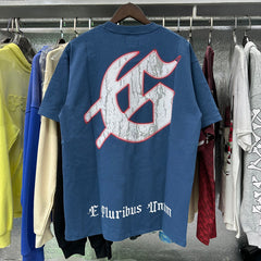 Godspeed T Shirts Skull Baseball Players Printed Cotton Casual Short Sleeves Men and Women