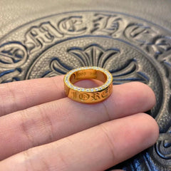 Chrome Heart Ring Personality Light Luxury Fashion