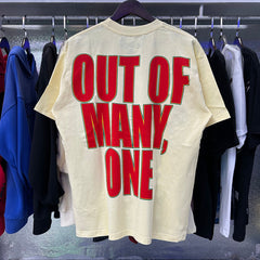 Godspeed T Shirts Urban Coconut Shark Print Cotton Casual Short Sleeve Men and Women