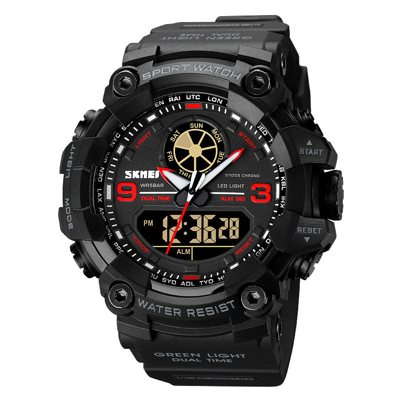 Analog-Digital Watch Waterproof Outdoor Sports Student Watch