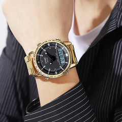 Analog-Digital Watch Outdoor Sports Waterproof Student Electronic Watch