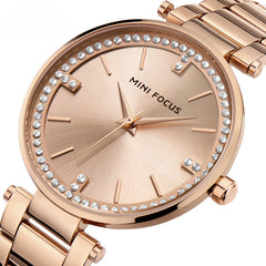 Women's Quartz Watches Diamond-encrusted Waterproof Watch