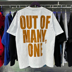 Godspeed T Shirts Skull Bee Sunflower Print Cotton Short Sleeve Men and Women