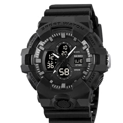 Analog-Digital Watch Outdoor Sports Waterproof Student Watch