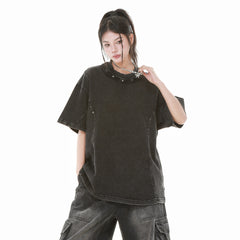 80s Casual Classics Shirts Vintage Short Sleeves Loose and Old Washed T-Shirts