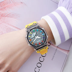 Analog-Digital Watch Outdoor Sports Waterproof Student Electronic Watch
