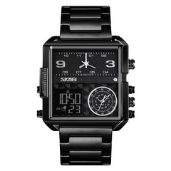 Analog-Digital Watch Square Business Water Proof Watch