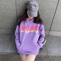 Justin Bieber Justice World Tour Hoodie Peripheral Tour Men and Women Same Style Sweatershirt