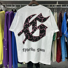 Godspeed T Shirts Technology Gaze Skull Printing Cotton Casual Short Sleeve Men and Women