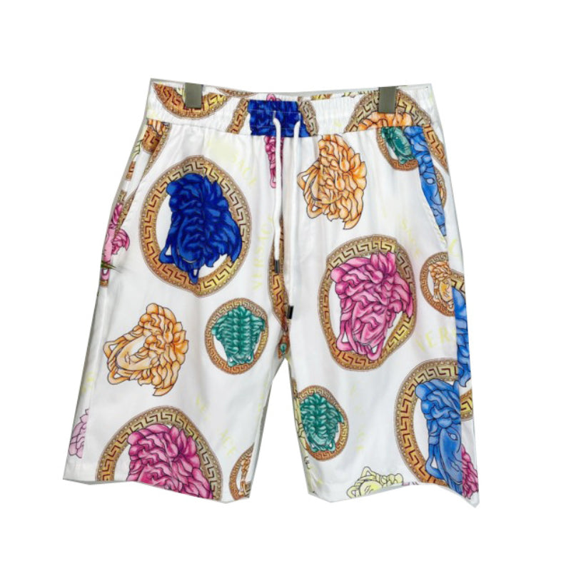 East Coast Shorts Summer Casual Digital Print Men's White Beach Pants