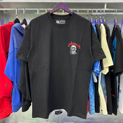 Godspeed T Shirts Astronaut Moon Landing Print Cotton Casual Short Sleeve Men and Women