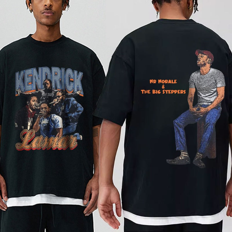 Kendrick Lamar T Shirts Kendrick Lamar Good Kid Double Sided Print T-shirt for Men