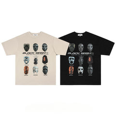 Men T Shirts Grimace Loose Couple Short Sleeves