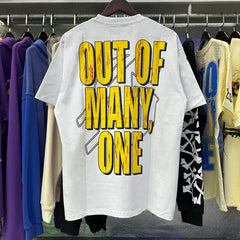 Godspeed T Shirts Astronaut Robot Printed Cotton Casual Short Sleeve Men and Women