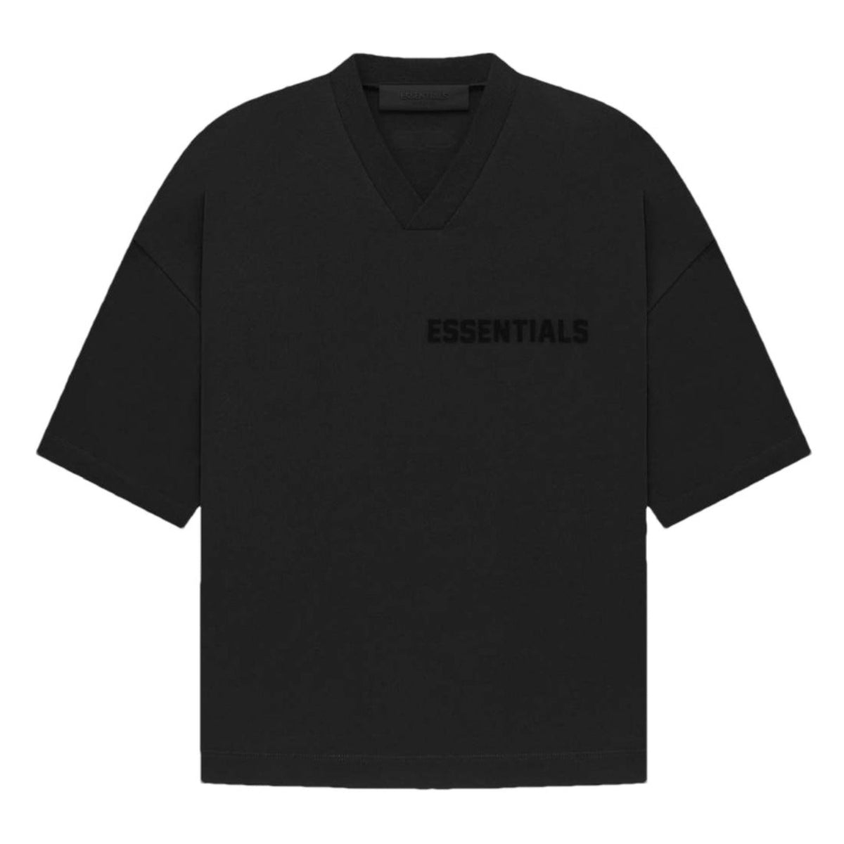 Fog Essentials T shirt Offset Logo V-neck loose T shirt